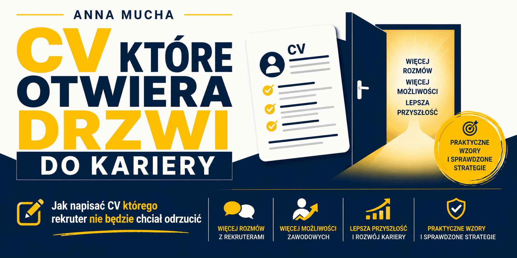 książka CV Które Otwiera Drzwi Do Kariery - Anna Mucha