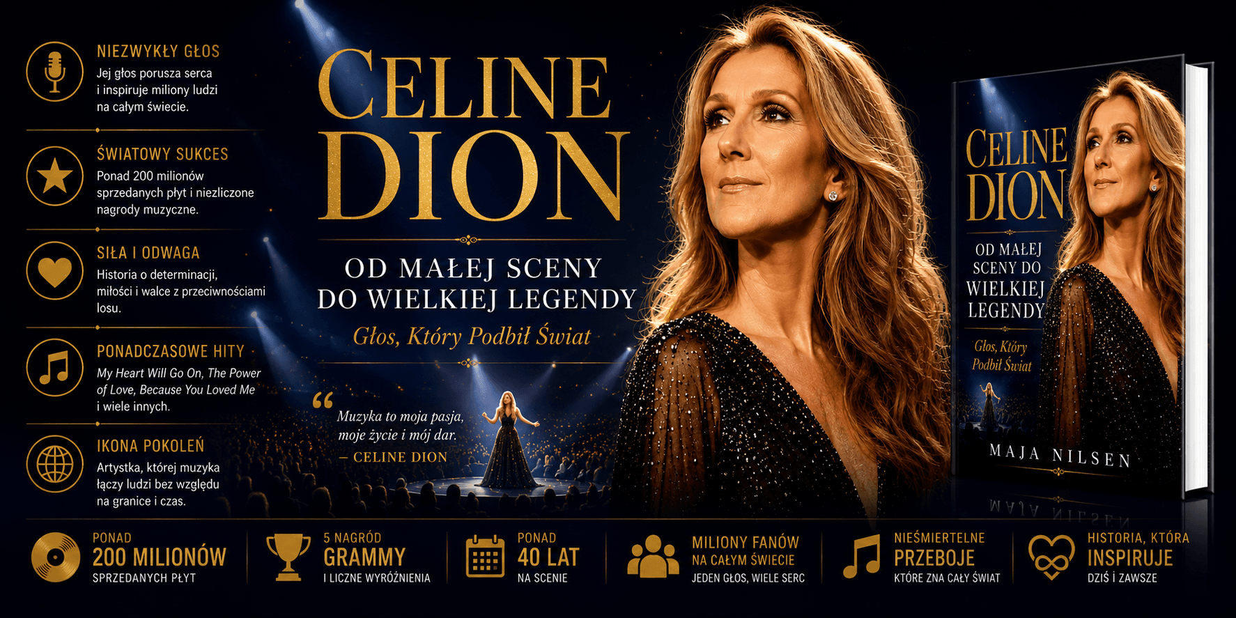 Celine Dion. Od Małej Sceny do Wielkiej Legendy - Maja Nilsen