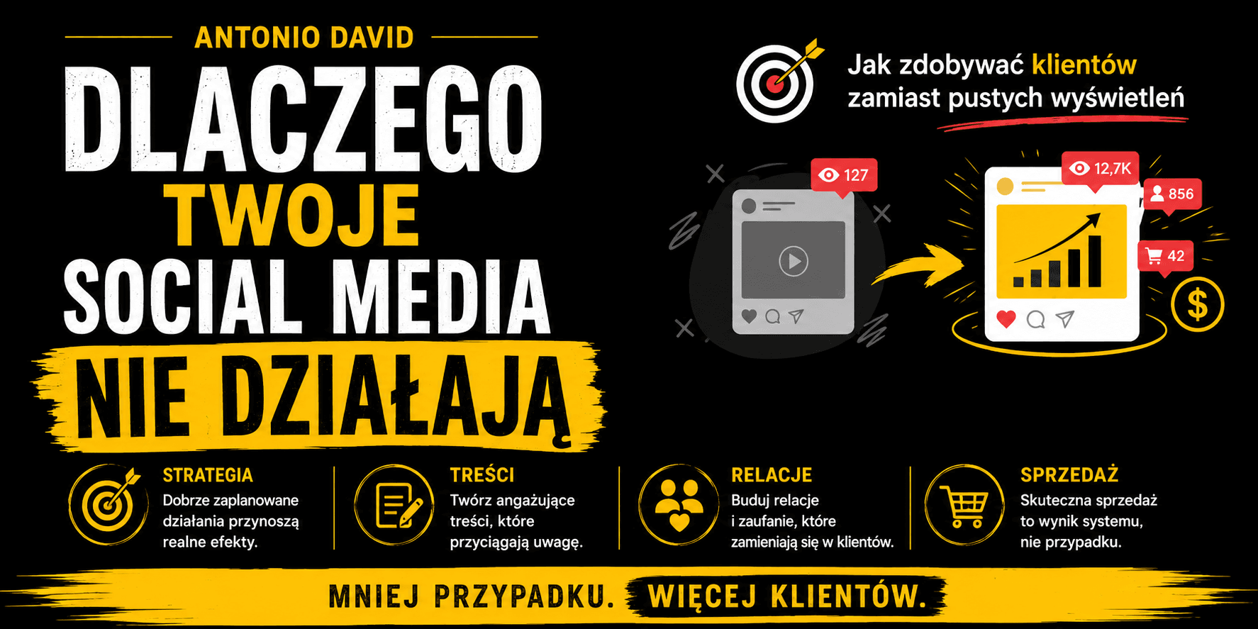 książka Dlaczego Twoje Social Media Nie Działają - Antonio David