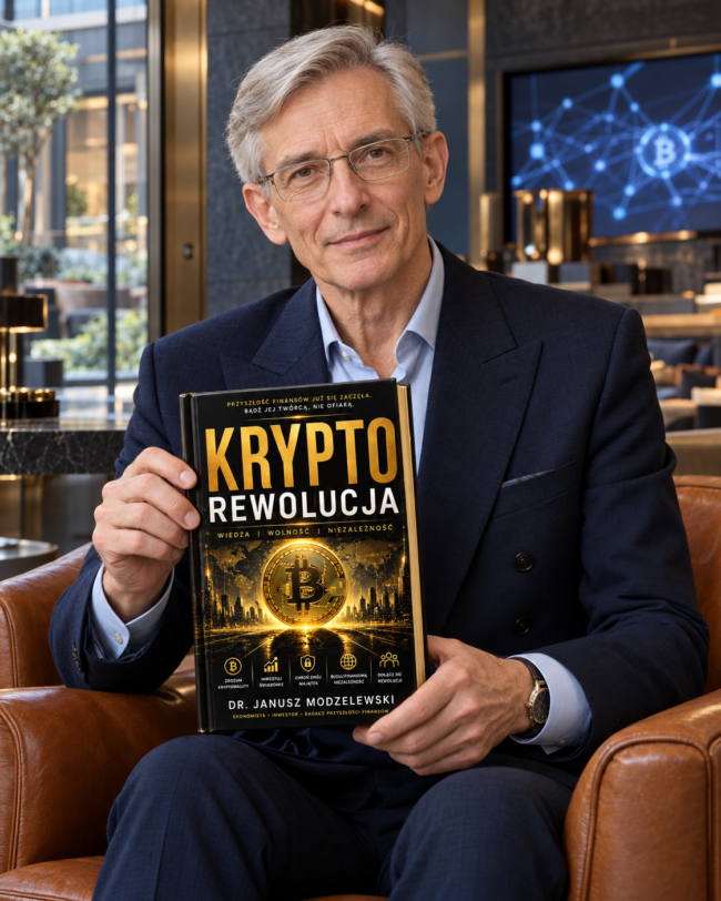 Dr. Janusz Modzelewski<div id="crumbs" class="breadcrumbs-bmecp crumbs"><a href="https://prawdziwy-sukces.pl/">Prawdziwy Sukces</a> <span class="breadcrumb-sep">></span> <a href="https://prawdziwy-sukces.pl//ksiazka/">Produkt</a> <span class="breadcrumb-sep">></span> <span class="current">Kryptorewolucja – Dr. Janusz Modzelewski</span></div>