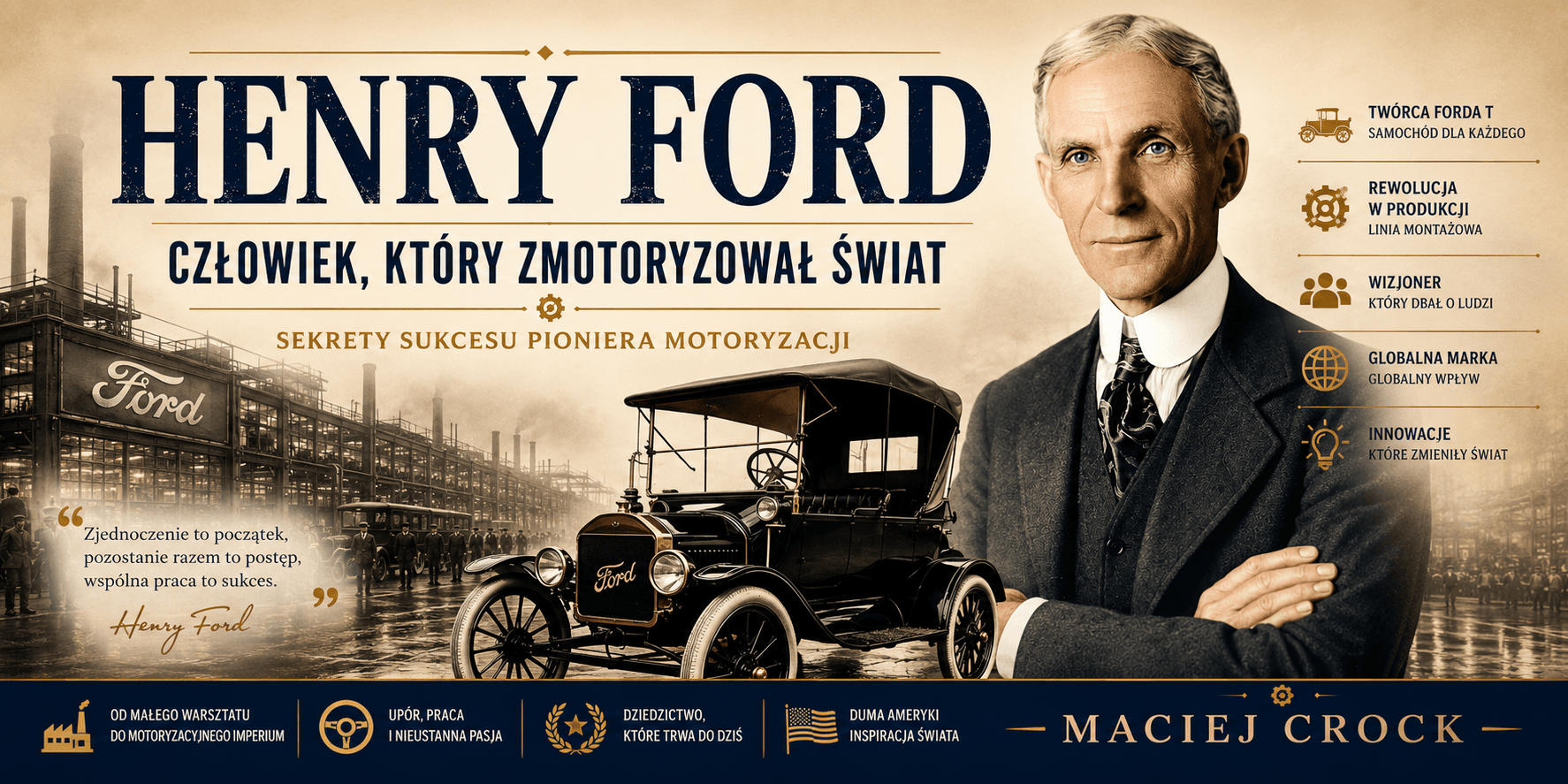 Henry Ford. Człowiek Który Zmotoryzował Świat - Maciej Crock