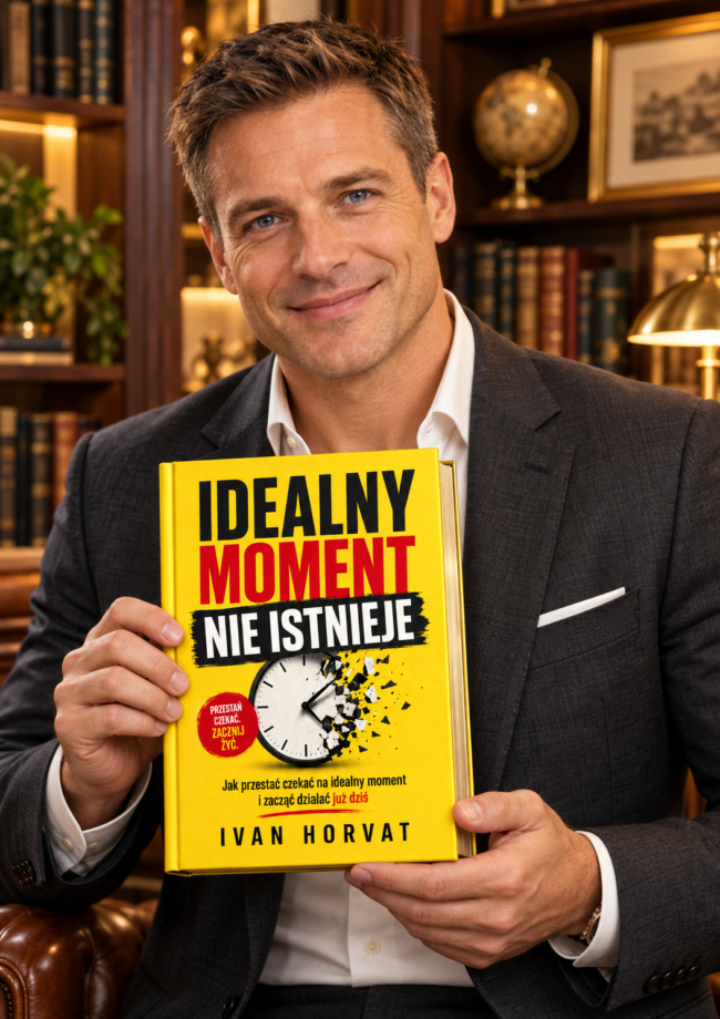 Ivan Horvat<div id="crumbs" class="breadcrumbs-bmecp crumbs"><a href="https://prawdziwy-sukces.pl/">Prawdziwy Sukces</a> <span class="breadcrumb-sep">></span> <a href="https://prawdziwy-sukces.pl//ksiazka/">Produkt</a> <span class="breadcrumb-sep">></span> <span class="current">Idealny Moment Nie Istnieje – Ivan Horvat</span></div>