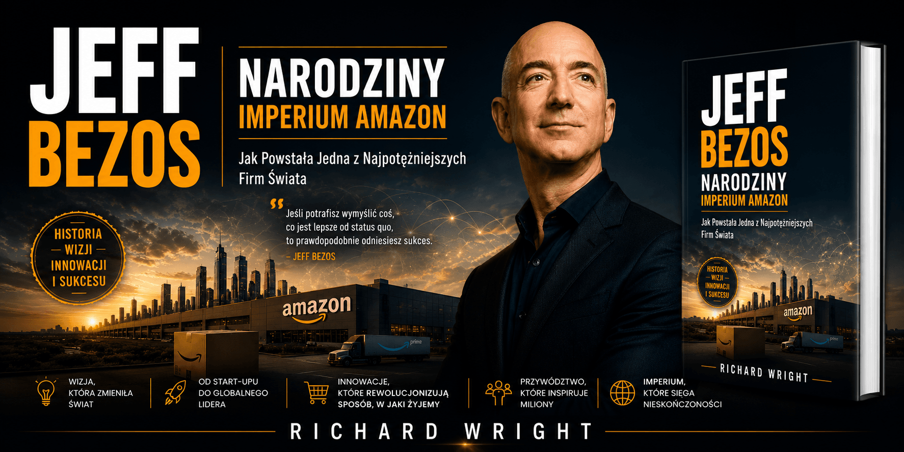 książka Jeff Bezos. Narodziny Imperium Amazon - Richard Wright