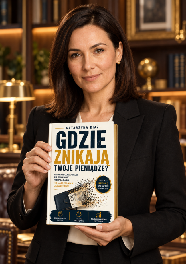 Katarzyna Diaz<div id="crumbs" class="breadcrumbs-bmecp crumbs"><a href="https://prawdziwy-sukces.pl/">Prawdziwy Sukces</a> <span class="breadcrumb-sep">></span> <a href="https://prawdziwy-sukces.pl//ksiazka/">Produkt</a> <span class="breadcrumb-sep">></span> <span class="current">Gdzie Znikają Twoje Pieniądze – Katarzyna Diaz</span></div>