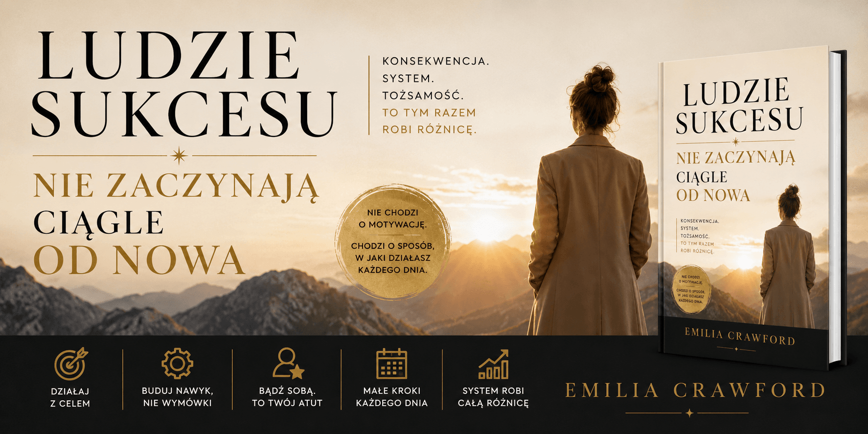 książka Ludzie Sukcesu Nie Zaczynają Ciągle Od Nowa - Emilia Crawford