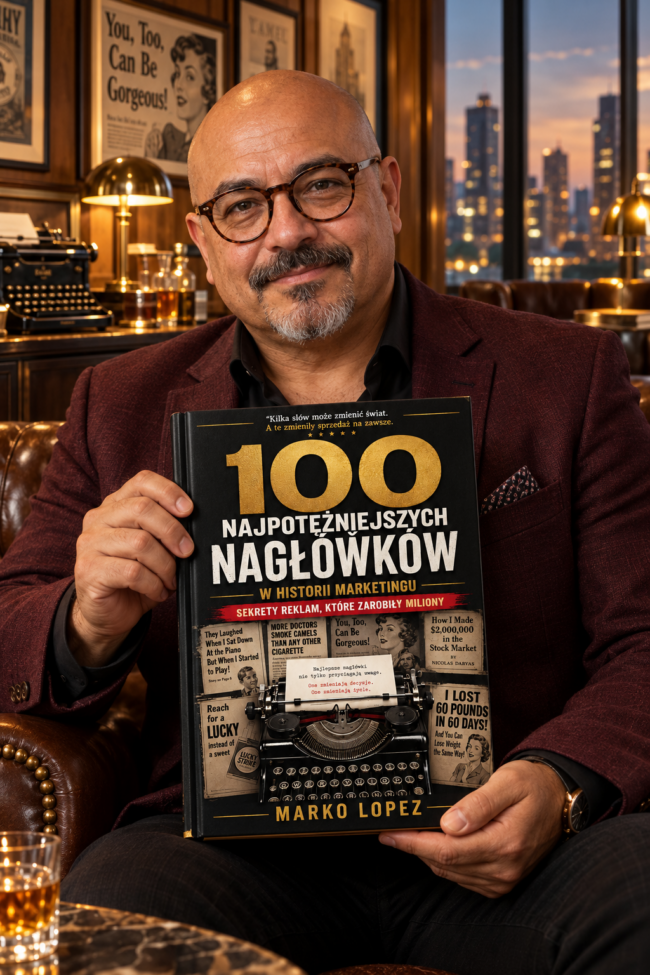 Marko Lopez<div id="crumbs" class="breadcrumbs-bmecp crumbs"><a href="https://prawdziwy-sukces.pl/">Prawdziwy Sukces</a> <span class="breadcrumb-sep">></span> <a href="https://prawdziwy-sukces.pl//ksiazka/">Produkt</a> <span class="breadcrumb-sep">></span> <span class="current">100 Najpotężniejszych Nagłówków w Historii Marketingu – Marko Lopez</span></div>