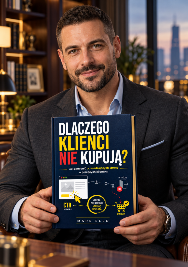 Mars Ello<div id="crumbs" class="breadcrumbs-bmecp crumbs"><a href="https://prawdziwy-sukces.pl/">Prawdziwy Sukces</a> <span class="breadcrumb-sep">></span> <a href="https://prawdziwy-sukces.pl//ksiazka/">Produkt</a> <span class="breadcrumb-sep">></span> <span class="current">Dlaczego Klienci Nie Kupują – Mars Ello</span></div>