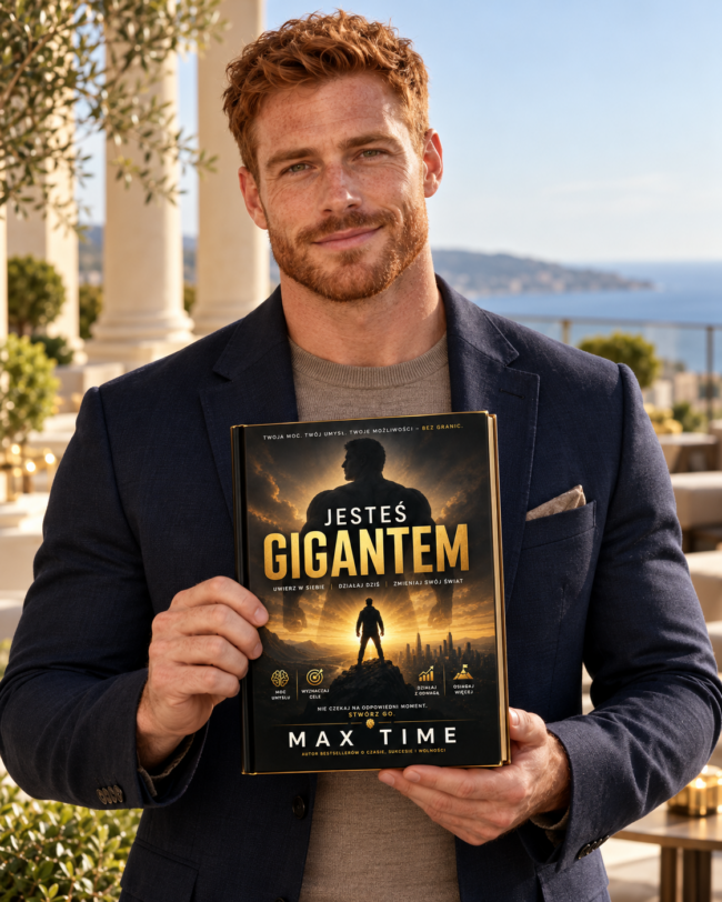 Max Time<div id="crumbs" class="breadcrumbs-bmecp crumbs"><a href="https://prawdziwy-sukces.pl/">Prawdziwy Sukces</a> <span class="breadcrumb-sep">></span> <a href="https://prawdziwy-sukces.pl//ksiazka/">Produkt</a> <span class="breadcrumb-sep">></span> <span class="current">Jesteś gigantem – Max Time</span></div>