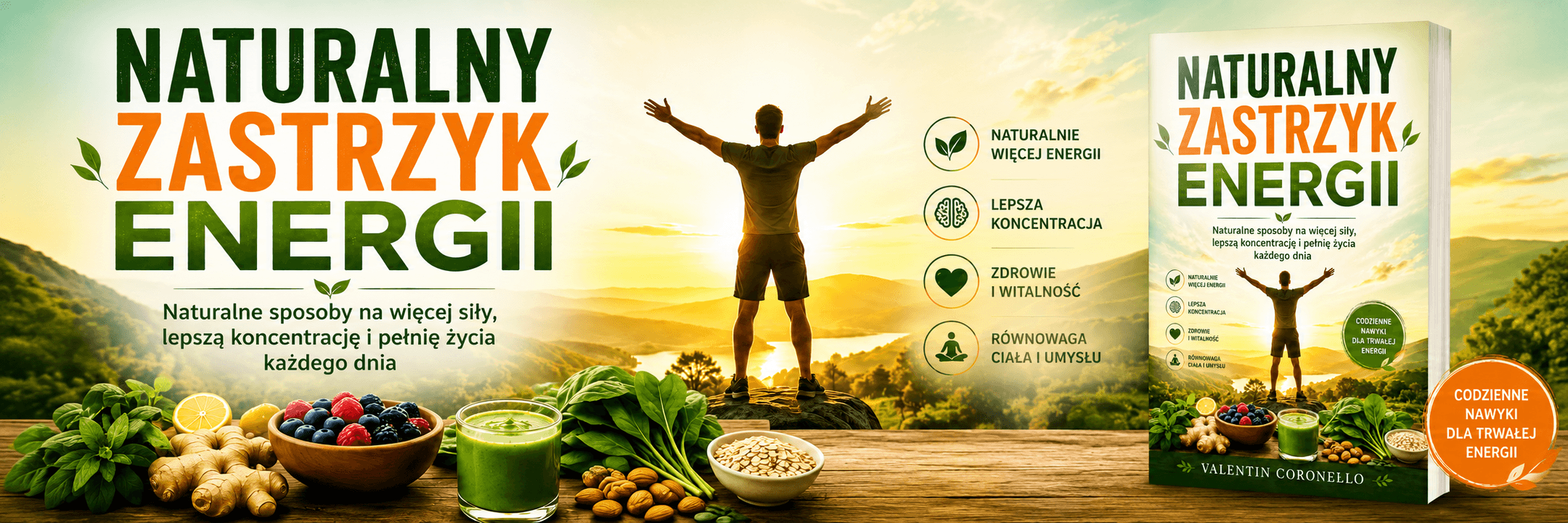 książka Naturalny Zastrzyk Energii - Valentin Coronello