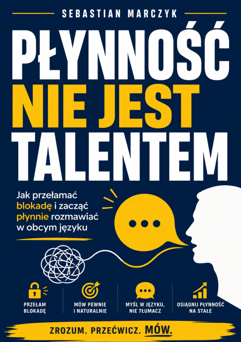książka Płynność Nie Jest Talentem - Sebastian Marczyk