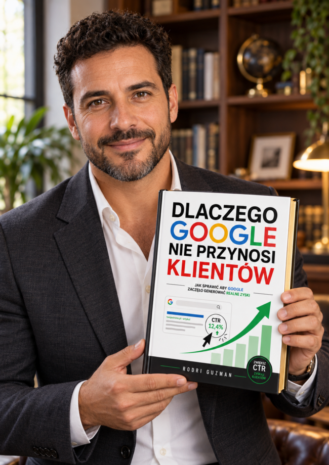 Rodri Guzman<div id="crumbs" class="breadcrumbs-bmecp crumbs"><a href="https://prawdziwy-sukces.pl/">Prawdziwy Sukces</a> <span class="breadcrumb-sep">></span> <a href="https://prawdziwy-sukces.pl//ksiazka/">Produkt</a> <span class="breadcrumb-sep">></span> <span class="current">Dlaczego Google Nie Przynosi Klientów – Rodri Guzman</span></div>