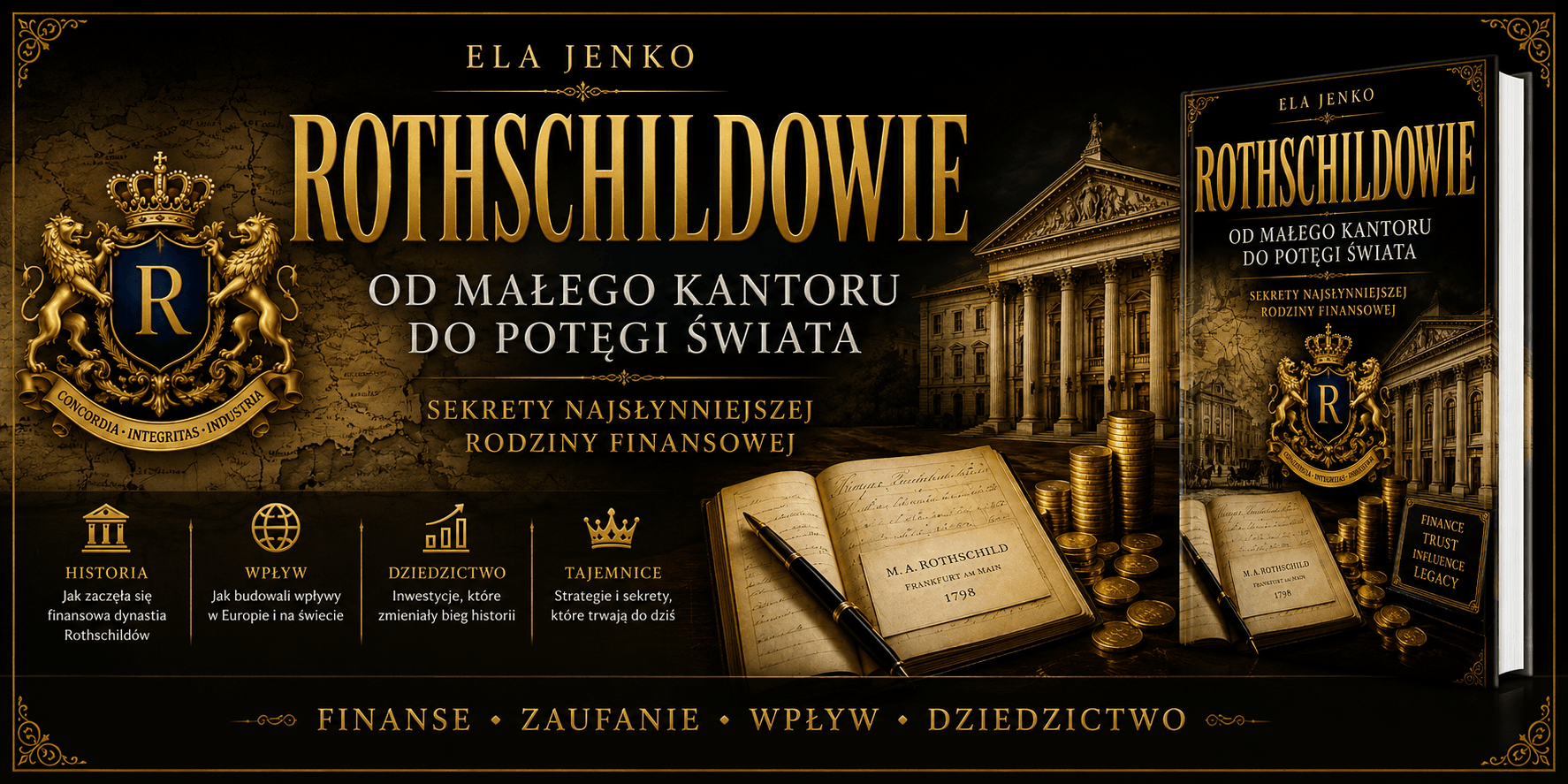 książka Rothschildowie. Od Małego Kantoru do Potęgi Świata - Ela Jenko