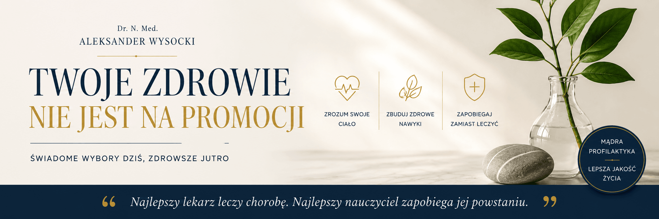 książka Twoje zdrowie nie jest na promocji – Dr. N. Med. Aleksander Wysocki