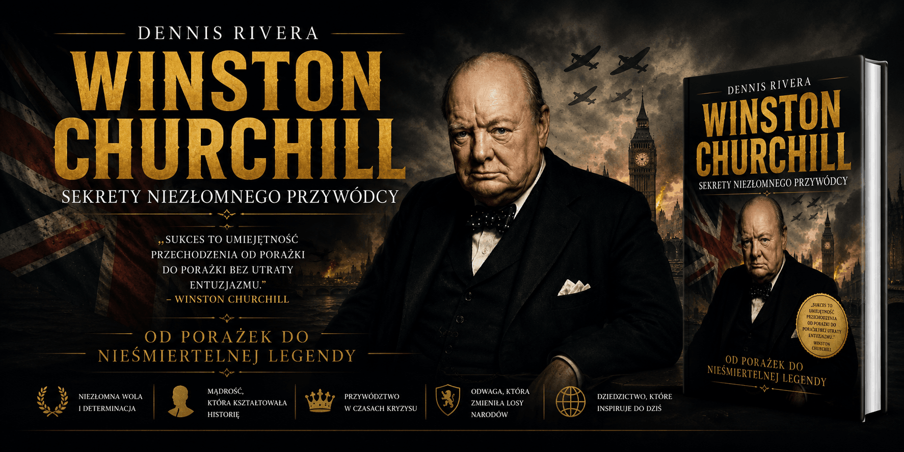 książka Winston Churchill. Sekrety Niezłomnego Przywódcy - Dennis Rivera