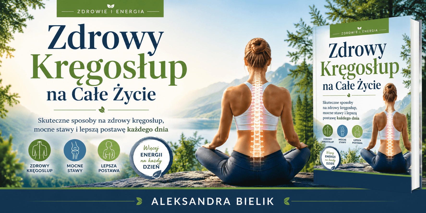 książka Zdrowy Kręgosłup na Całe Życie - Aleksandra Bielik