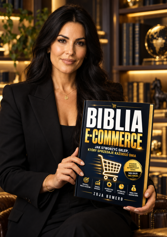 Zoja Romero<div id="crumbs" class="breadcrumbs-bmecp crumbs"><a href="https://prawdziwy-sukces.pl/">Prawdziwy Sukces</a> <span class="breadcrumb-sep">></span> <a href="https://prawdziwy-sukces.pl//ksiazka/">Produkt</a> <span class="breadcrumb-sep">></span> <span class="current">Biblia E-Commerce – Zoja Romero</span></div>