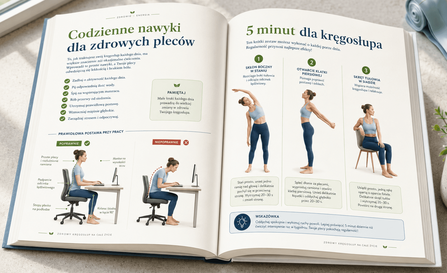 książka Zdrowy Kręgosłup na Całe Życie - Aleksandra Bielik
