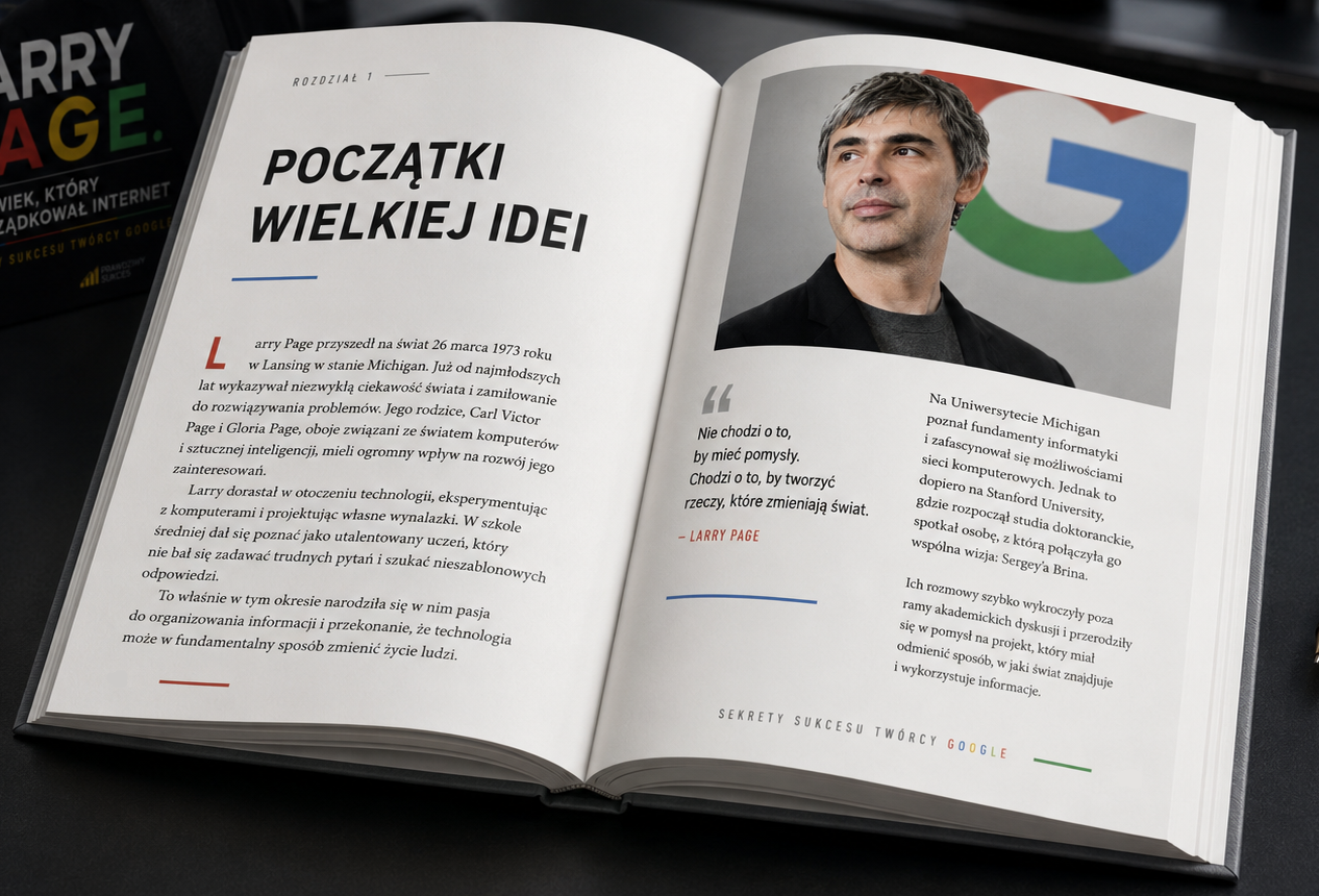 książka Larry Page. Człowiek, Który Uporządkował Internet - Sebastian Majewski