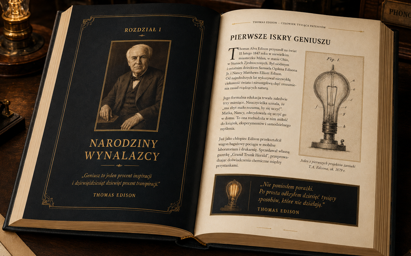 Thomas Edison Człowiek Tysiąca Patentów - Marcin Konrad