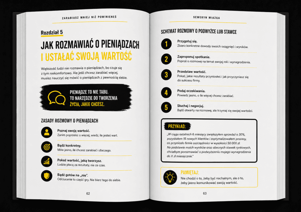 książka 4<div id="crumbs" class="breadcrumbs-bmecp crumbs"><a href="https://prawdziwy-sukces.pl/">Prawdziwy Sukces</a> <span class="breadcrumb-sep">></span> <a href="https://prawdziwy-sukces.pl//ksiazka/">Produkt</a> <span class="breadcrumb-sep">></span> <span class="current">Zarabiasz Mniej Niż Powinieneś – Seweryn Miazga</span></div>
