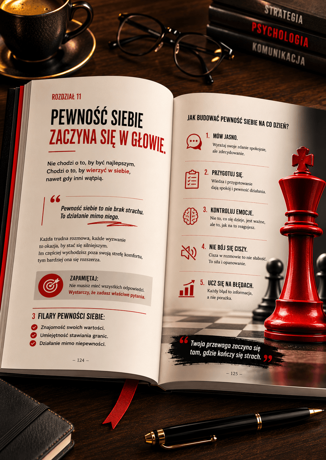 Książka o pewności siebie i strategii