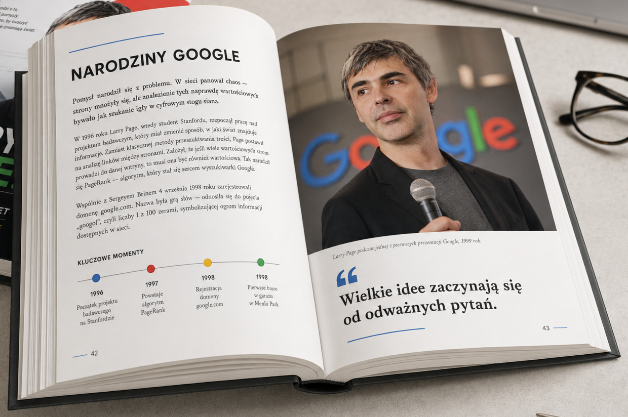 książka Larry Page. Człowiek, Który Uporządkował Internet - Sebastian Majewski