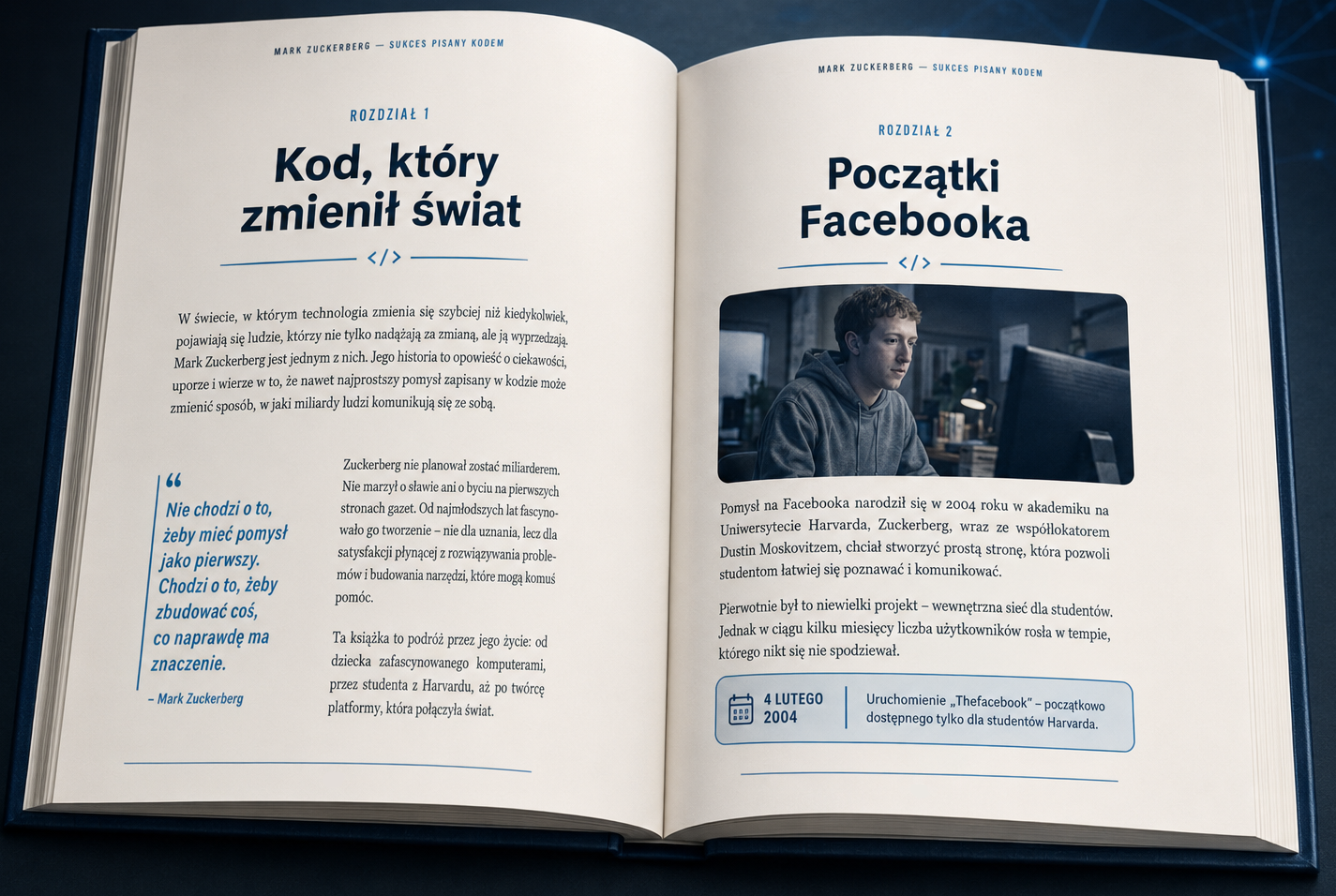 książka Mark Zuckerberg Sukces Pisany Kodem - Grzegorz Holubek