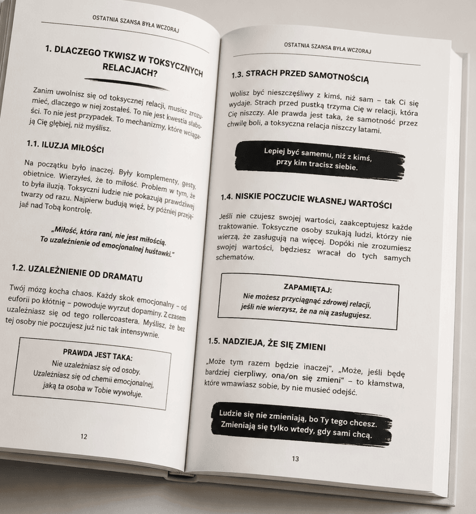 książka 3<div id="crumbs" class="breadcrumbs-bmecp crumbs"><a href="https://prawdziwy-sukces.pl/">Prawdziwy Sukces</a> <span class="breadcrumb-sep">></span> <a href="https://prawdziwy-sukces.pl//ksiazka/">Produkt</a> <span class="breadcrumb-sep">></span> <span class="current">Ostatnia Szansa Była Wczoraj – Simona De Brito</span></div>