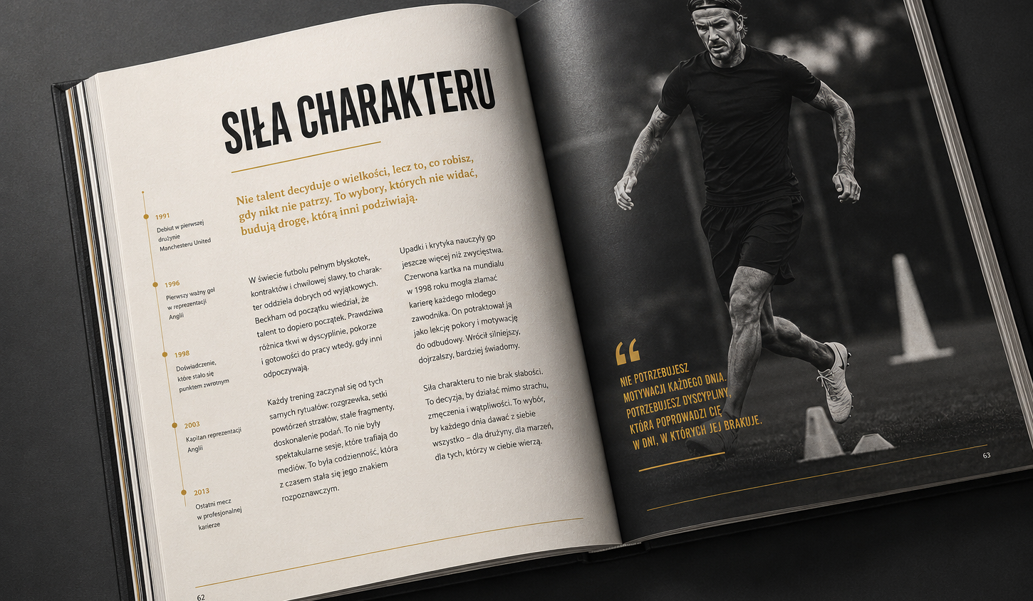 książka David Beckham. Historia Człowieka Który Nigdy Się Nie Poddał - Samuel Banes