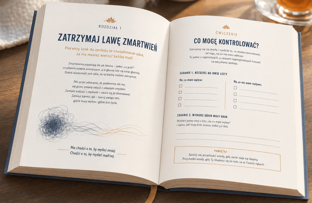 książka 2<div id="crumbs" class="breadcrumbs-bmecp crumbs"><a href="https://prawdziwy-sukces.pl/">Prawdziwy Sukces</a> <span class="breadcrumb-sep">></span> <a href="https://prawdziwy-sukces.pl//ksiazka/">Produkt</a> <span class="breadcrumb-sep">></span> <span class="current">Sztuka Niezamartwiania się – Ksawery Kaczmarczyk</span></div>