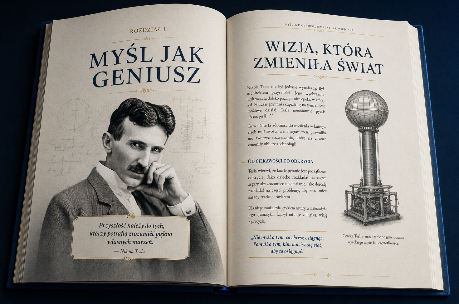 książka Nikola Tesla. Myśl Jak Geniusz, Działaj Jak Wizjoner - Asher Patel