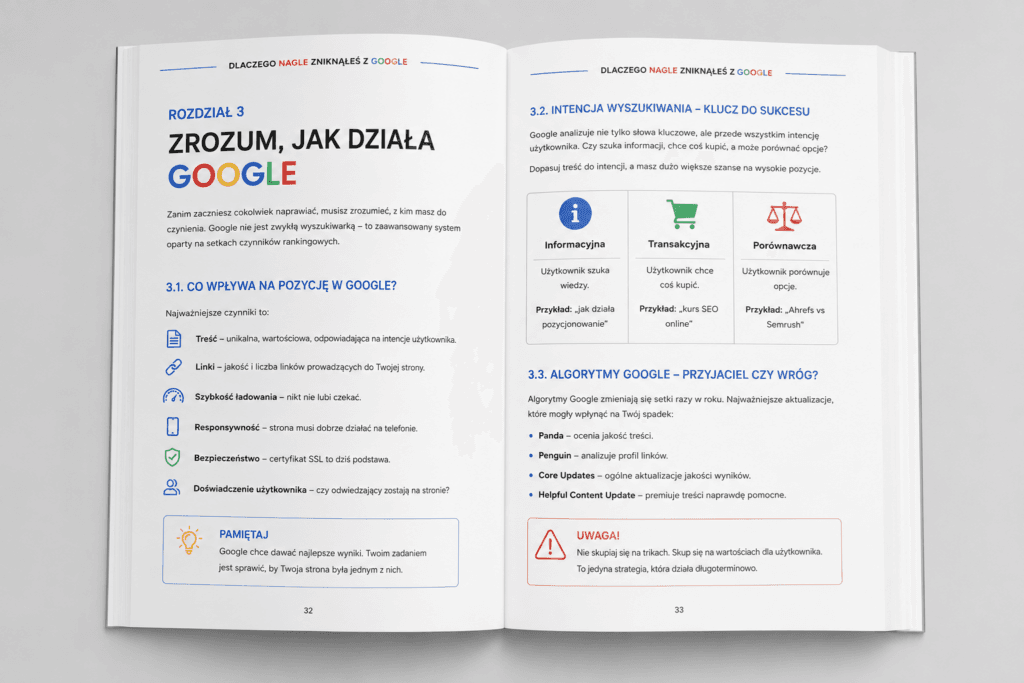 książka 2<div id="crumbs" class="breadcrumbs-bmecp crumbs"><a href="https://prawdziwy-sukces.pl/">Prawdziwy Sukces</a> <span class="breadcrumb-sep">></span> <a href="https://prawdziwy-sukces.pl//ksiazka/">Produkt</a> <span class="breadcrumb-sep">></span> <span class="current">Dlaczego Nagle Zniknąłeś z Google – Ada Lunde</span></div>