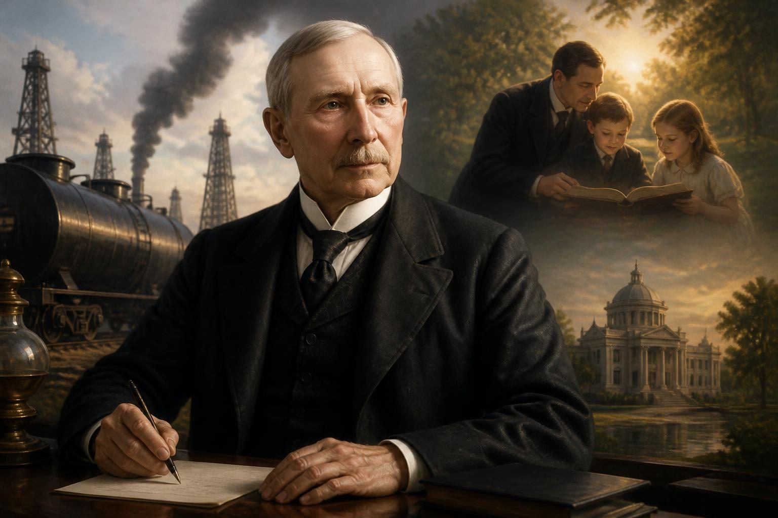 Jakie wartości wyznawał John D. Rockefeller?