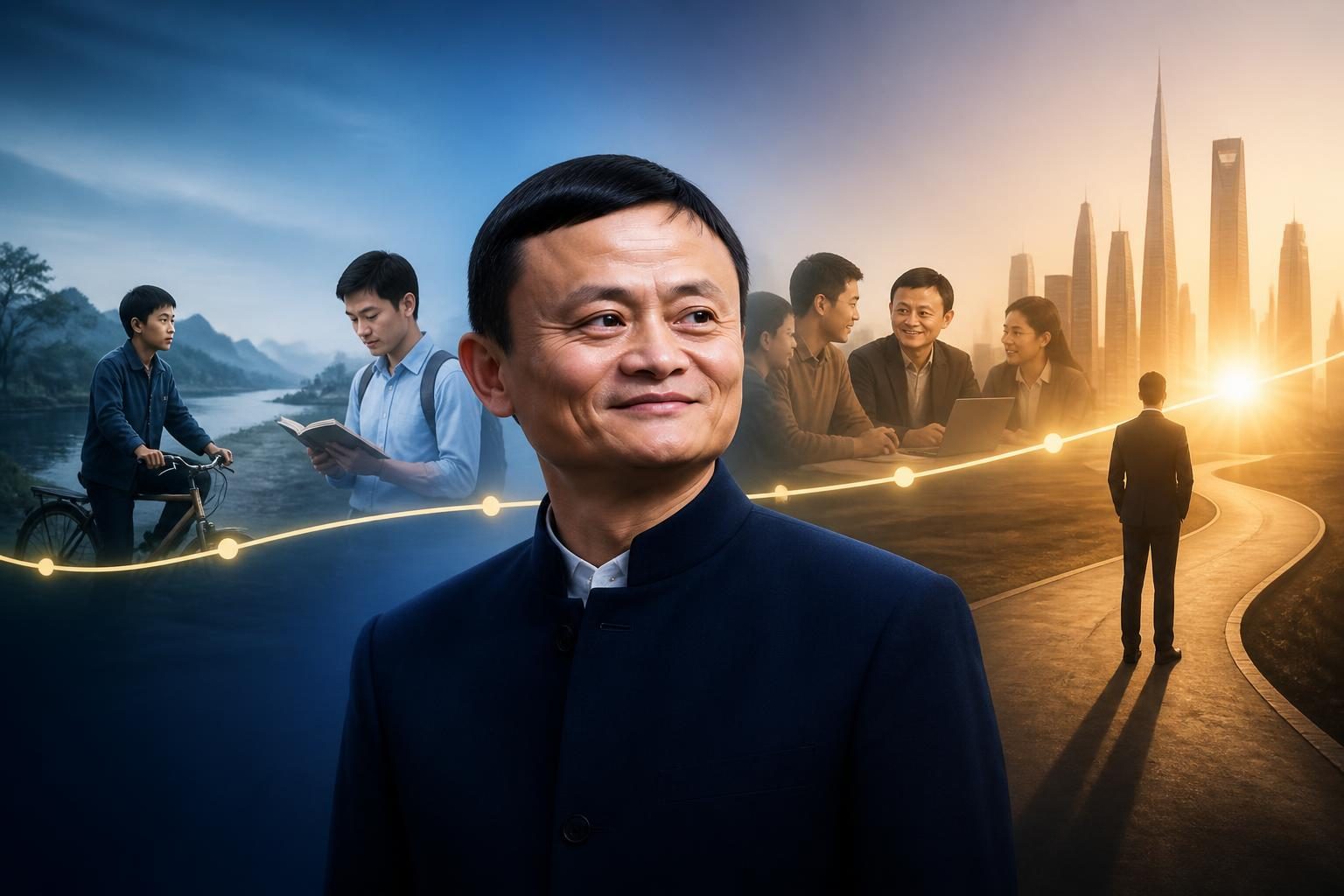 Oś czasu życia i kariery Jack Ma