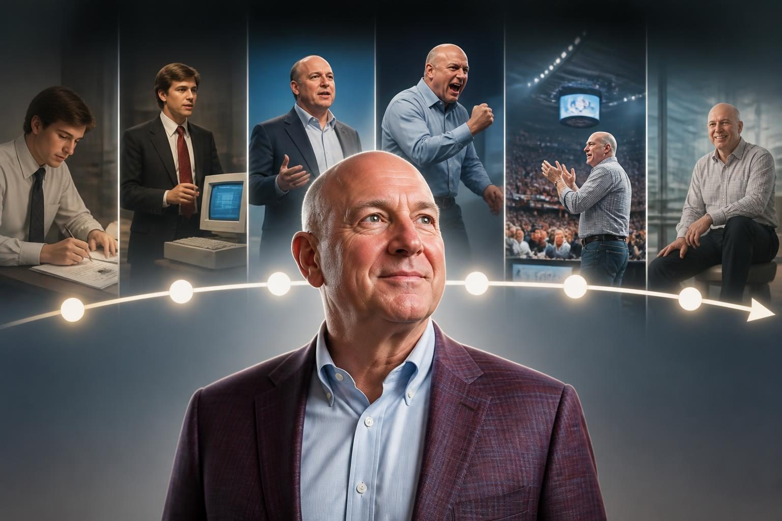 Oś czasu życia i kariery Steve Ballmera