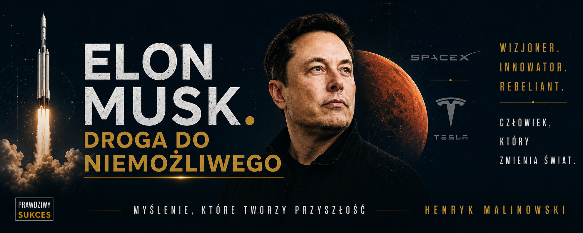 Elon Musk Droga do Niemożliwego<div id="crumbs" class="breadcrumbs-bmecp crumbs"><a href="https://prawdziwy-sukces.pl/">Prawdziwy Sukces</a> <span class="breadcrumb-sep">></span> <a href="https://prawdziwy-sukces.pl/category/ludzie-sukcesu/">Ludzie sukcesu</a> <span class="breadcrumb-sep">></span> <a href="https://prawdziwy-sukces.pl/category/ludzie-sukcesu/polityka-i-przywodztwo/">Polityka i przywództwo</a> <span class="breadcrumb-sep">></span> <span class="current">Nelson Mandela – Od Więzienia do Prezydentury</span></div>
