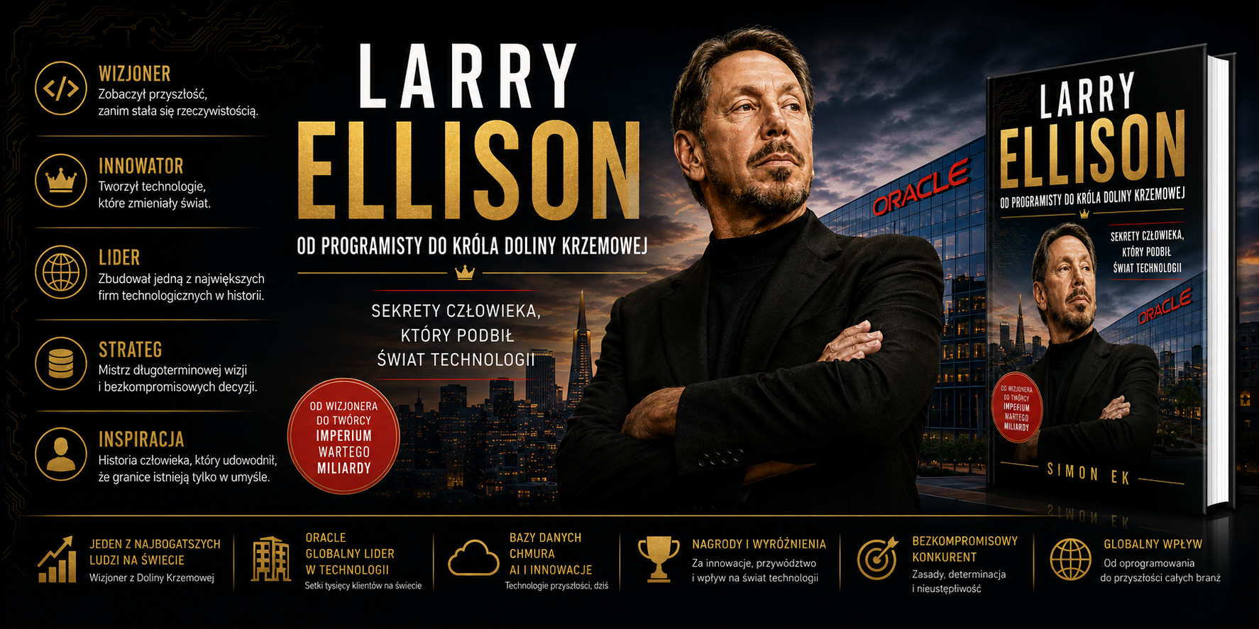 Larry Ellison Od Programisty do Króla Doliny Krzemowej<div id="crumbs" class="breadcrumbs-bmecp crumbs"><a href="https://prawdziwy-sukces.pl/">Prawdziwy Sukces</a> <span class="breadcrumb-sep">></span> <a href="https://prawdziwy-sukces.pl/category/ludzie-sukcesu/">Ludzie sukcesu</a> <span class="breadcrumb-sep">></span> <a href="https://prawdziwy-sukces.pl/category/ludzie-sukcesu/kultura-i-rozrywka/">Kultura i rozrywka</a> <span class="breadcrumb-sep">></span> <span class="current">Stephen King – Sekrety Sukcesu Króla Horroru</span></div>
