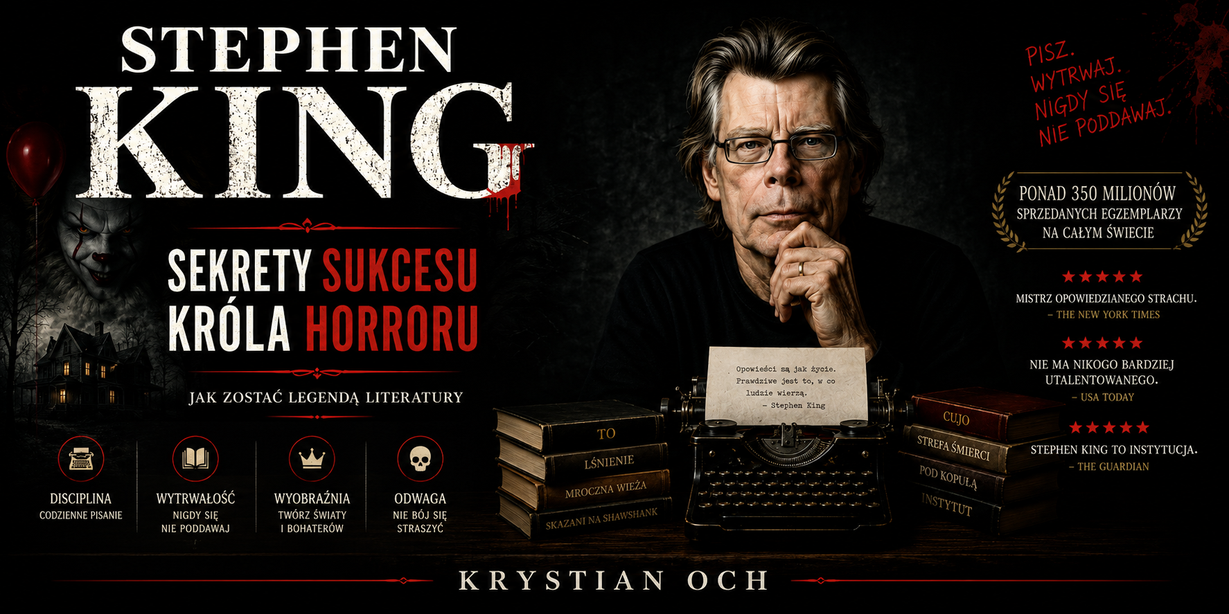 Stephen King Sekrety Sukcesu Króla Horroru<div id="crumbs" class="breadcrumbs-bmecp crumbs"><a href="https://prawdziwy-sukces.pl/">Prawdziwy Sukces</a> <span class="breadcrumb-sep">></span> <a href="https://prawdziwy-sukces.pl/category/ludzie-sukcesu/">Ludzie sukcesu</a> <span class="breadcrumb-sep">></span> <a href="https://prawdziwy-sukces.pl/category/ludzie-sukcesu/kultura-i-rozrywka/">Kultura i rozrywka</a> <span class="breadcrumb-sep">></span> <span class="current">Justin Bieber – Narodziny Gwiazdy</span></div>