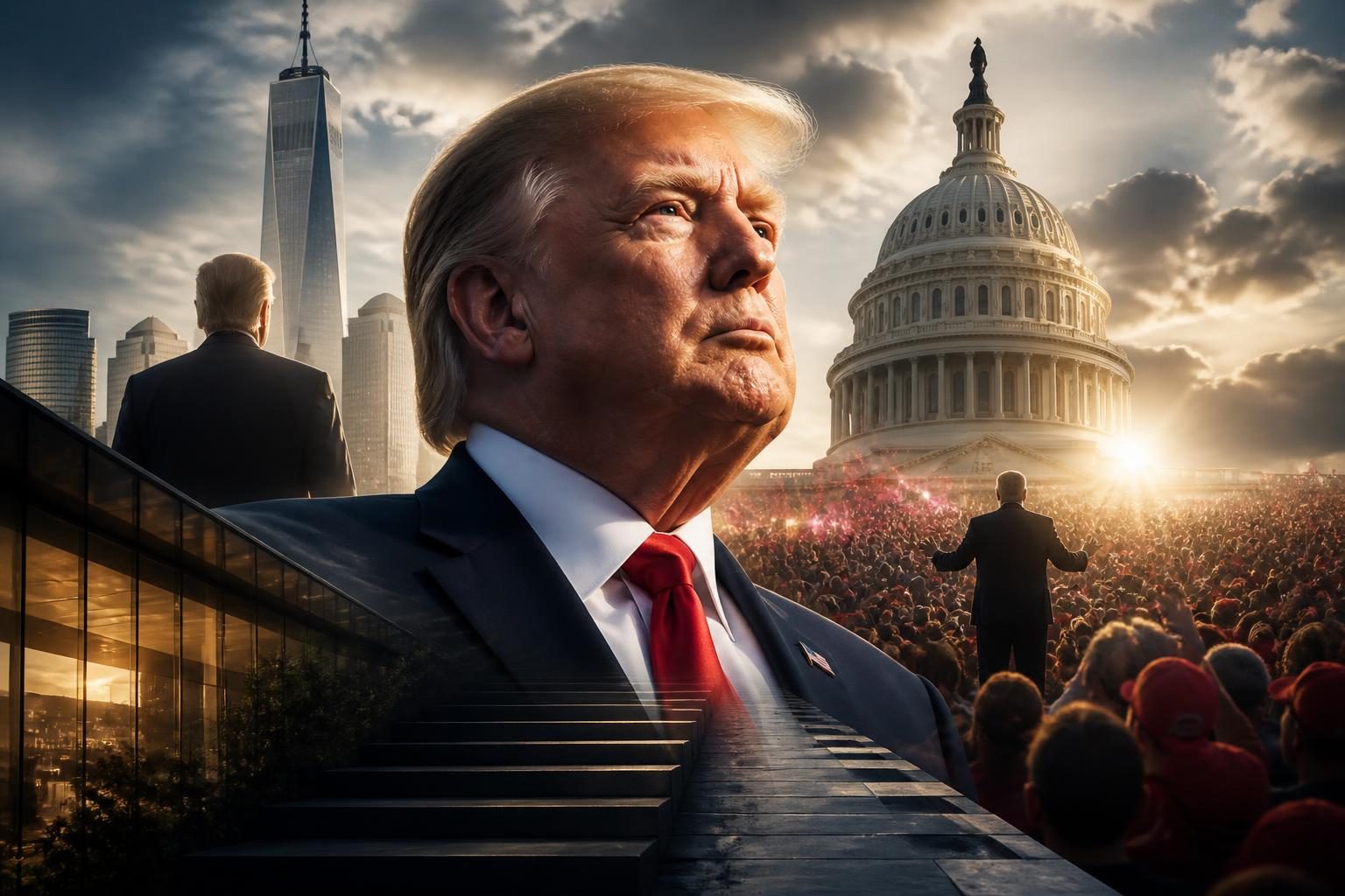 Droga do politycznego sukcesu Donalda Trumpa – ambicje, przełomowe wydarzenia, wybory i zdobywanie wpływów