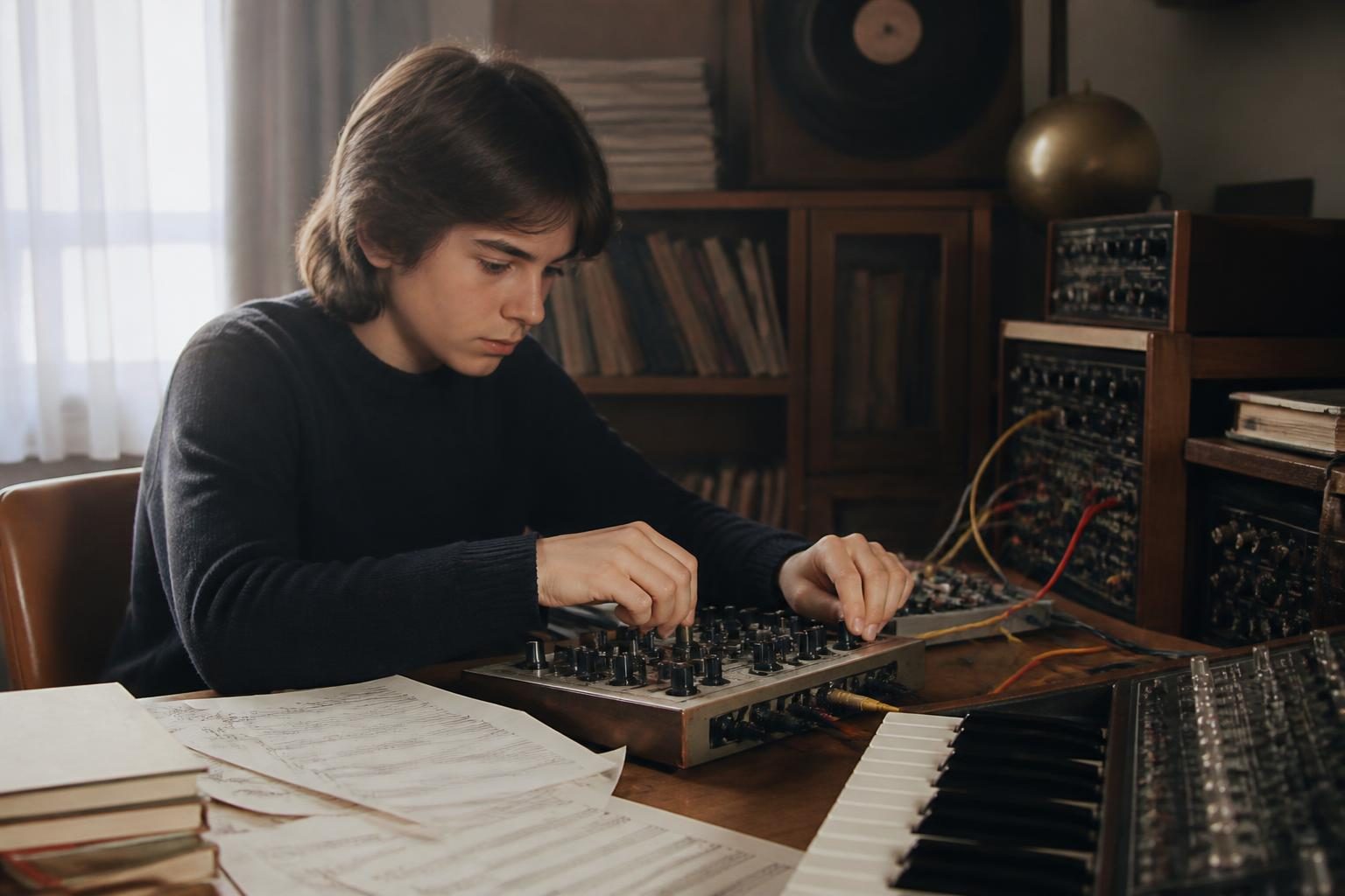 Edukacja, pierwsze zainteresowania i rozwijanie talentu artystycznego przez Jean Michel Jarra