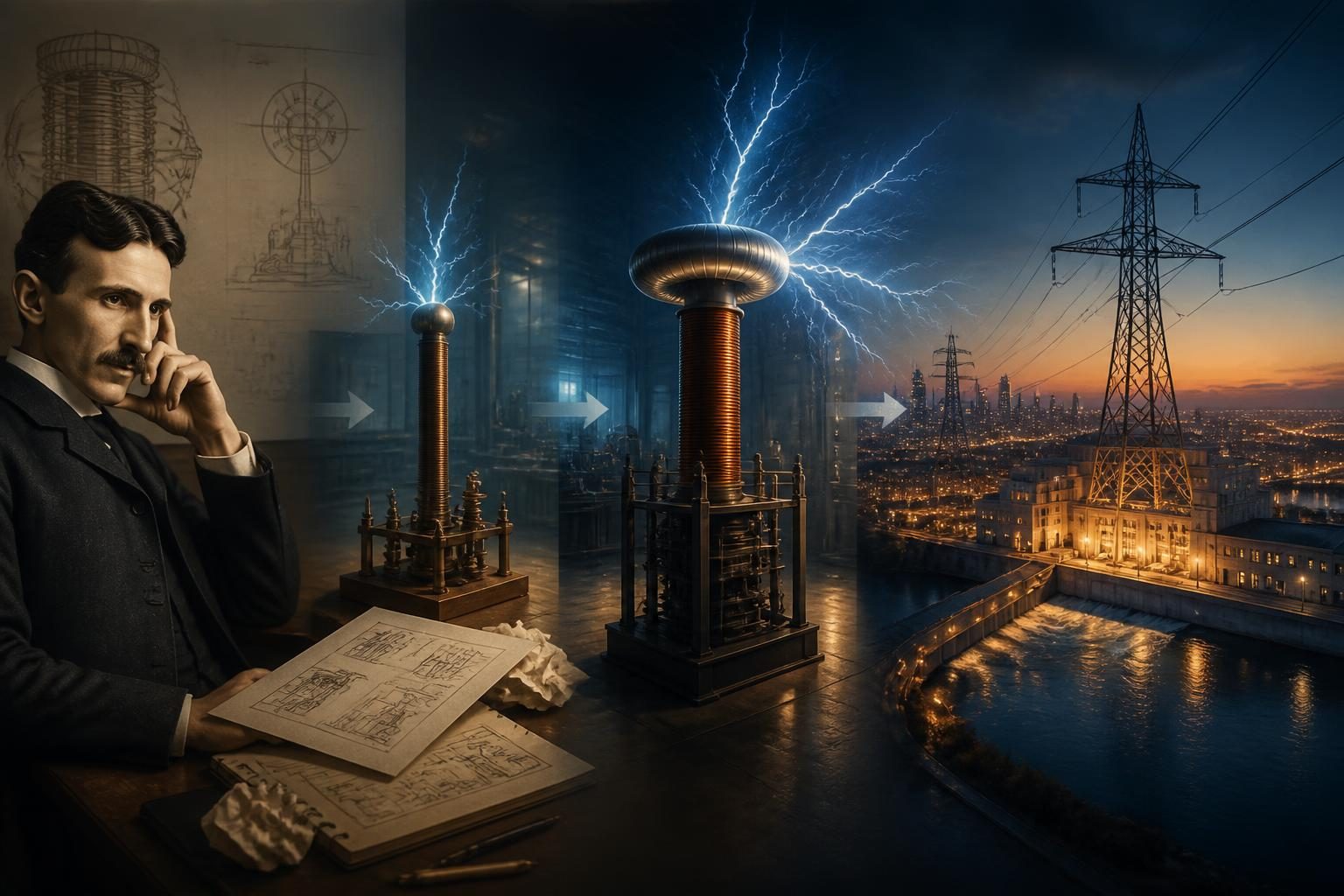 Historia powstania największego wynalazku Nikola Tesli – od pomysłu i prototypu do praktycznego zastosowania
