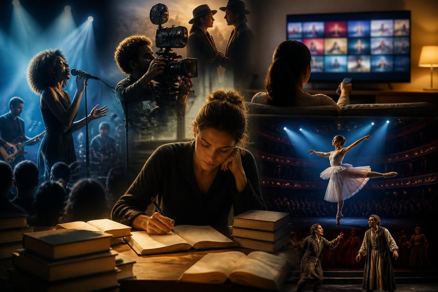 Najważniejsze dziedziny kultury i rozrywki – literatura, muzyka, kino, telewizja, teatr i sztuki widowiskowe