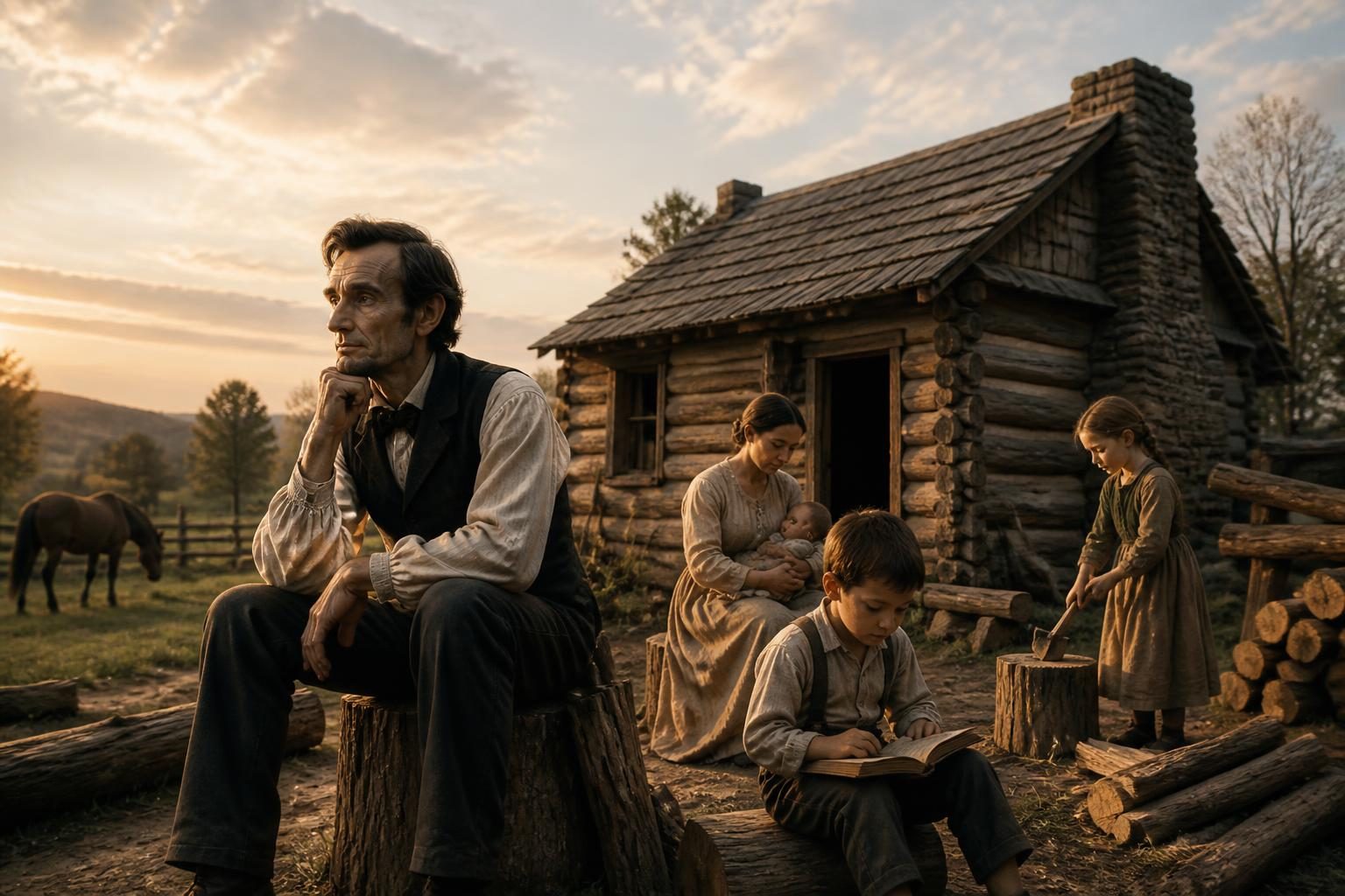 Pochodzenie, dzieciństwo, rodzina i środowisko, w którym dorastał Abraham Lincoln