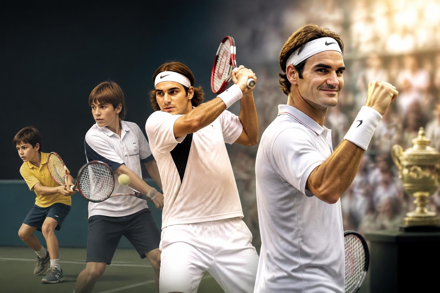 Początki profesjonalnej kariery i droga do sportowej elity Rogera Federera