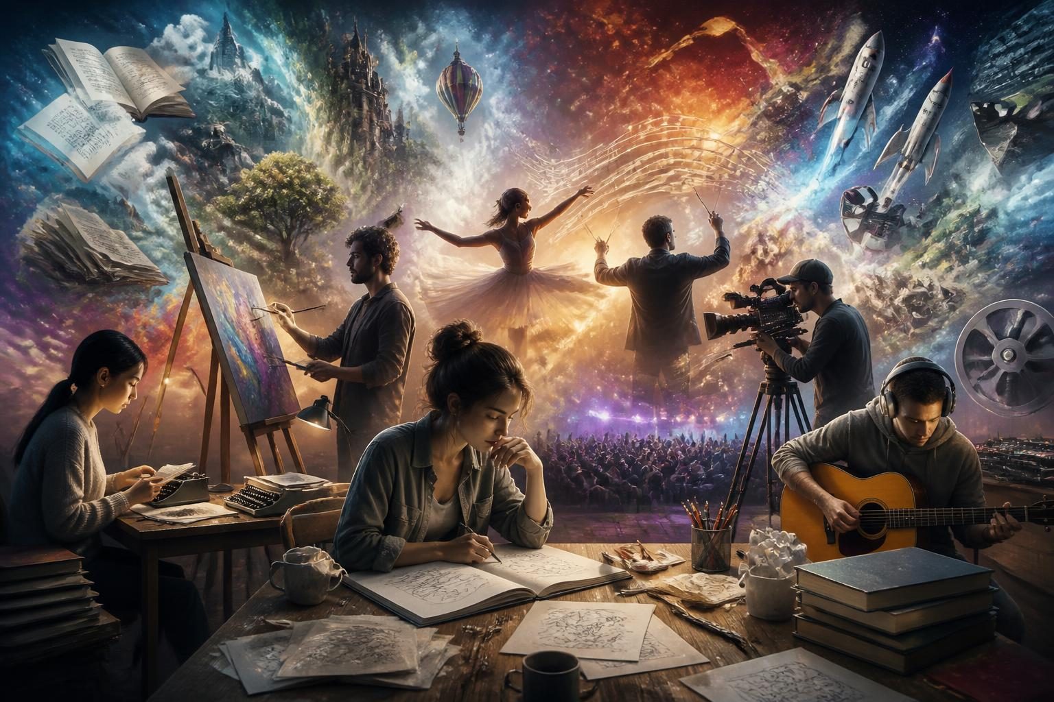 Proces twórczy – skąd artyści czerpią inspiracje i jak powstają książki, filmy, role, piosenki oraz widowiska