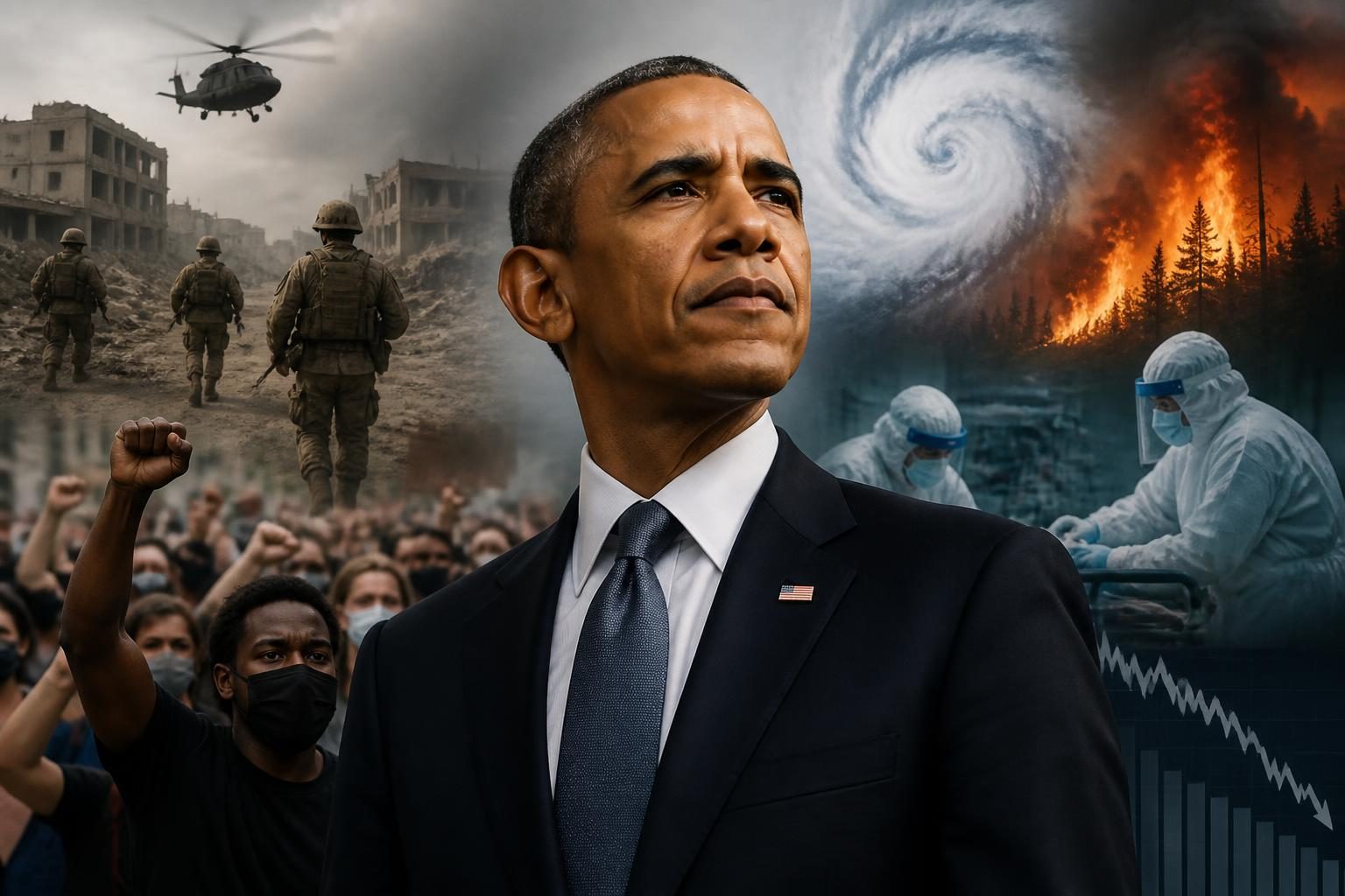 Przywództwo Baracka Obamy w czasach kryzysów – wojny, protesty, katastrofy, epidemie i załamania gospodarcze