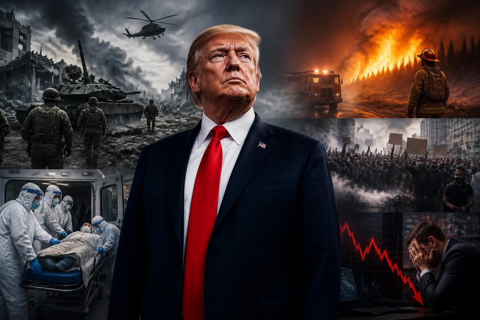 Przywództwo Donalda Trumpa w czasach kryzysów – wojny, protesty, katastrofy, epidemie i załamania gospodarcze