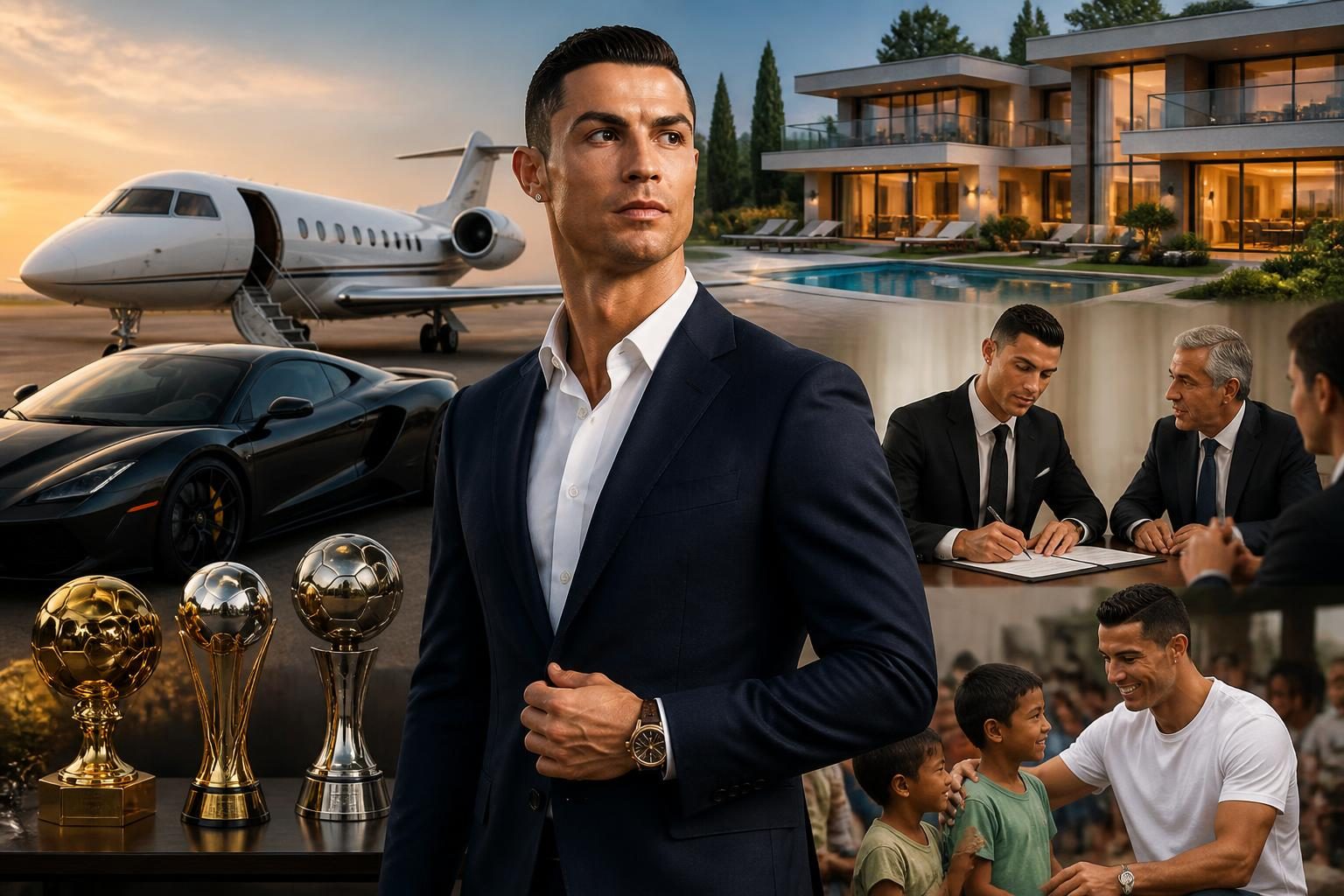 Zarobki, kontrakty, sponsorzy, majątek, biznesy i działalność charytatywna Cristiano Ronaldo