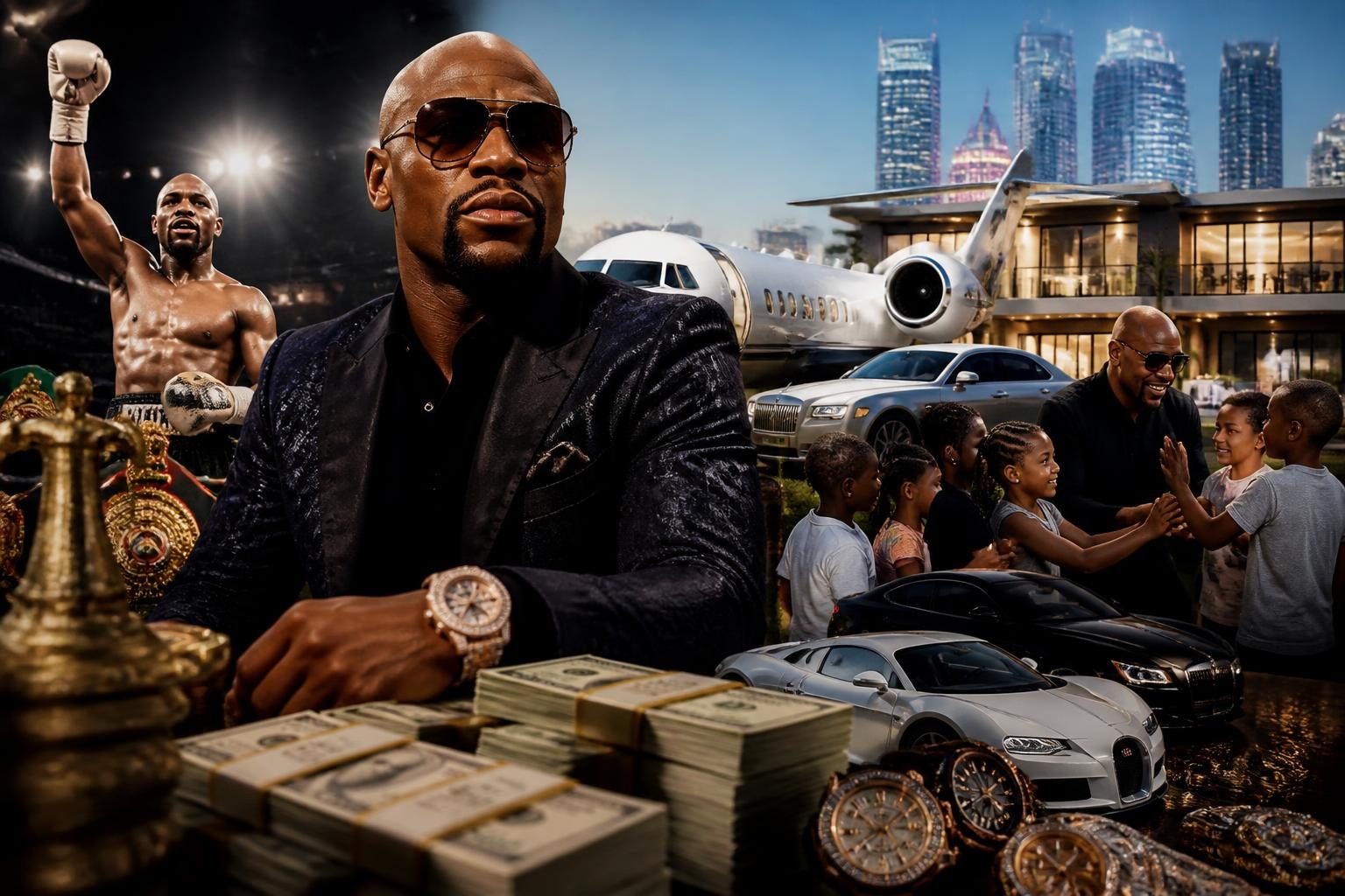 Zarobki, kontrakty, sponsorzy, majątek, biznesy i działalność charytatywna Floyda Mayweathera