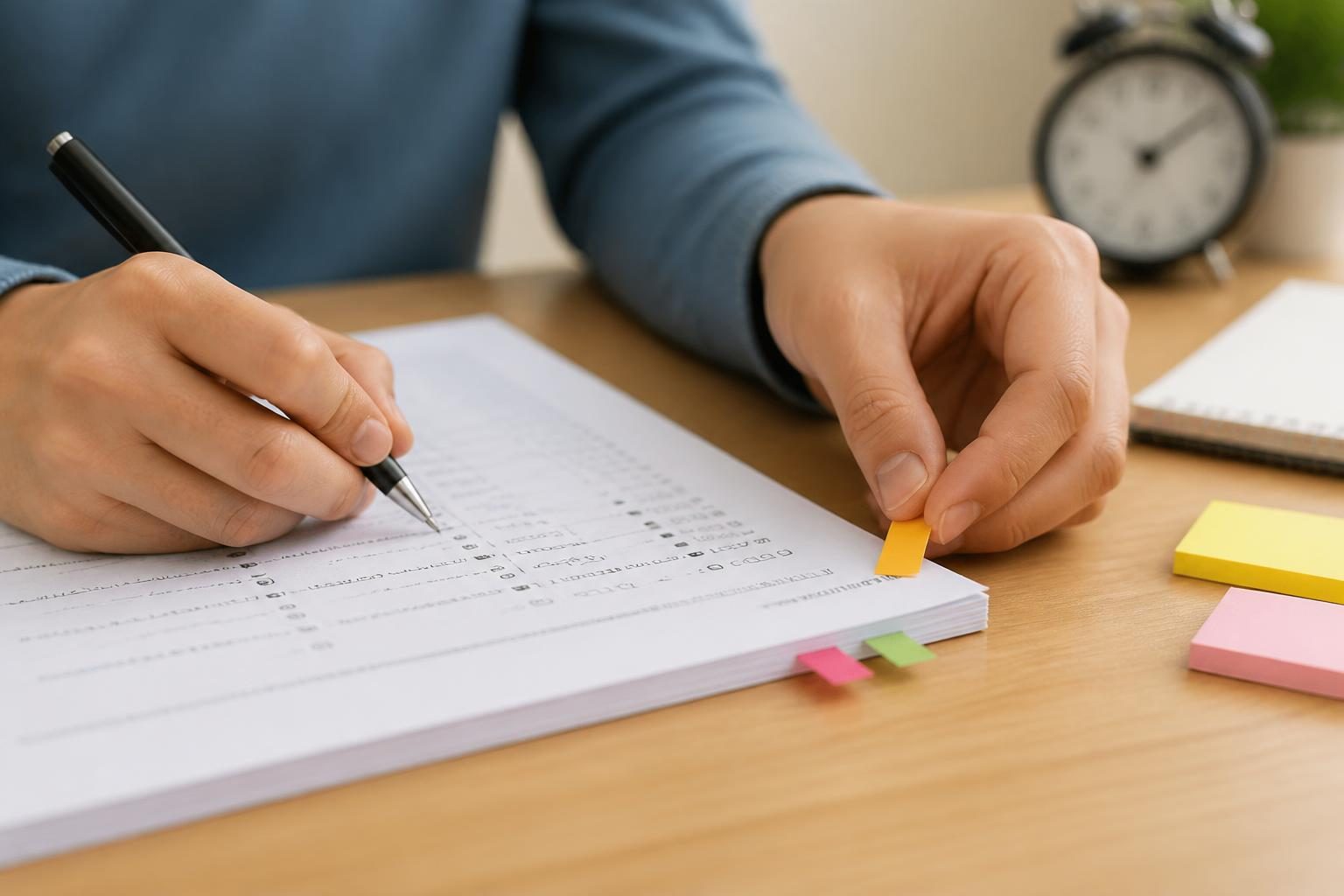 Jak oznaczać pytania pozostawione do późniejszego rozpatrzenia?